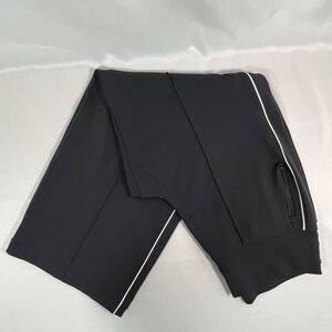 Athleta Womens Venice High Rise Track Stripe Wide Leg Pants Size XL Zip Pockets